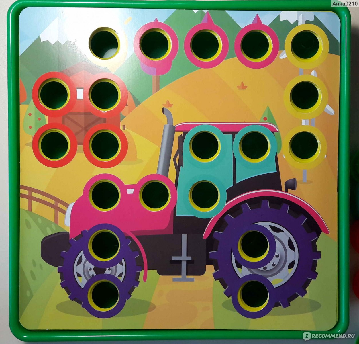 PLAY THE GAME Настольный развивающий пазл с цветными кнопками фото