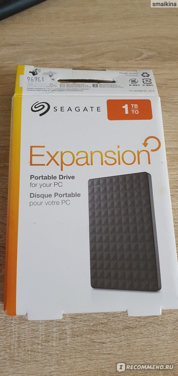 Внешний жесткий диск Seagate Expansion 1Tb STEA1000400 - «компактный и ...