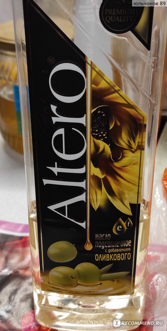 Масло подсолнечное Altero Golden с добавлением оливкового - «Отлично ...