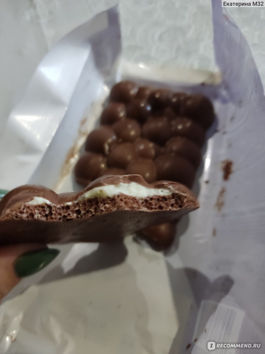 Шоколад Milka bubbles кокос - «Довольно вкусный и тающий шоколад Milka ...