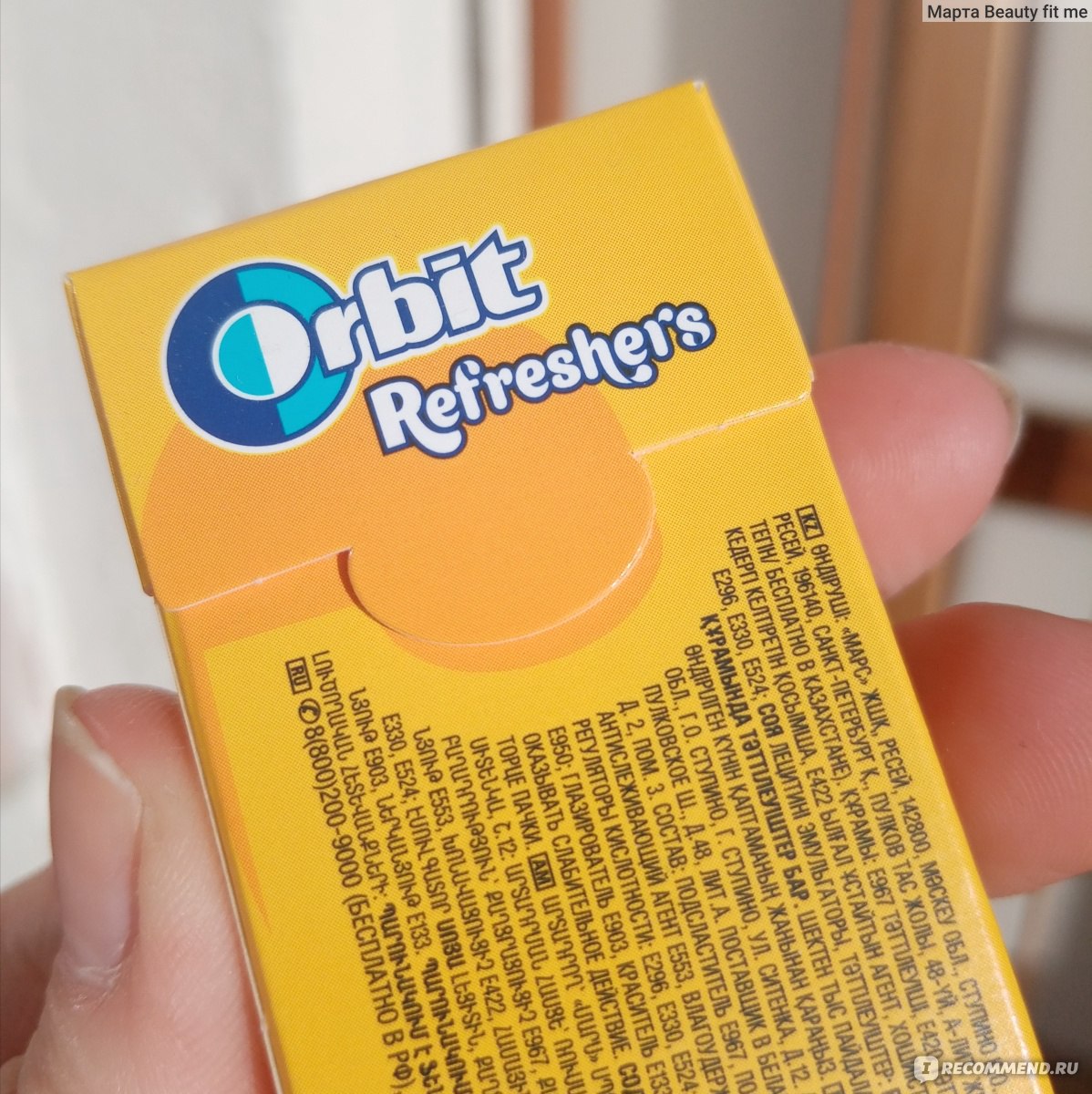 Жевательная резинка Orbit Refresher's Тропический Микс - «Прикольные ...