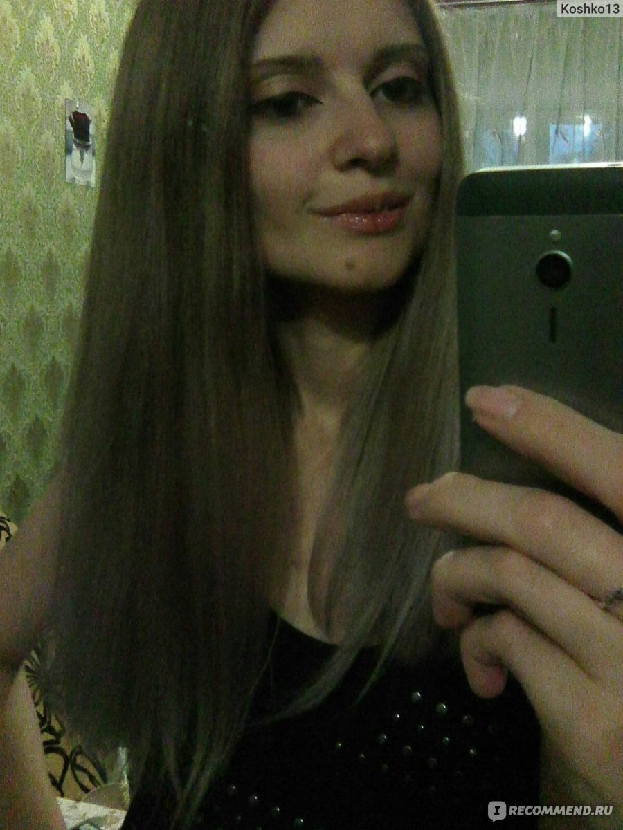Синяя слива дала... серо-фиолетовый оттенок на русых волосах :)