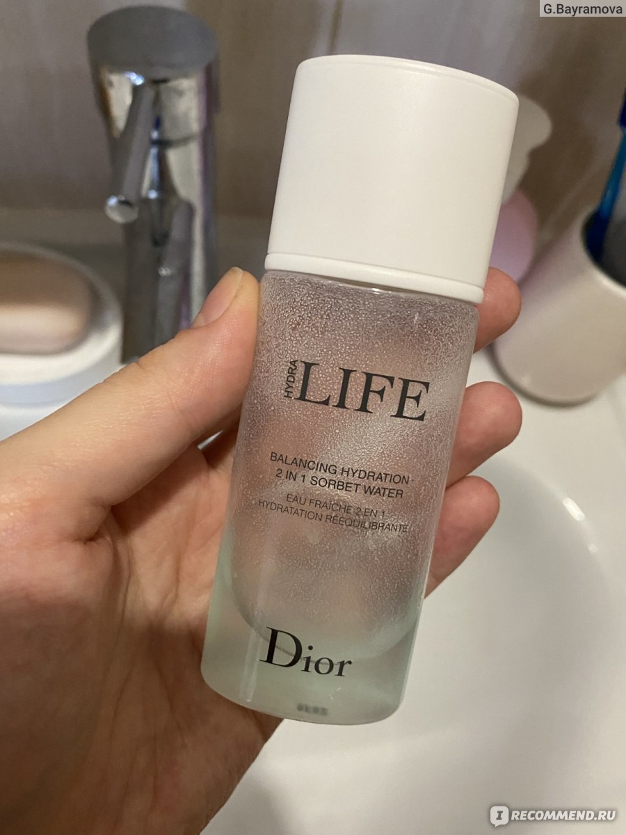 Тоник Dior Увлажняющая вода-сорбе 2 в 1 для лица - «Освежающий и ...