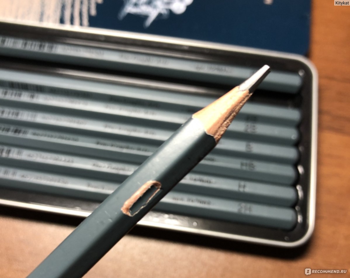 Набор чернографитных карандашей Malevich GrafArt в металлическом пенале - 2H, H, HB, B, 2B, 4B, 6B, 8B фото