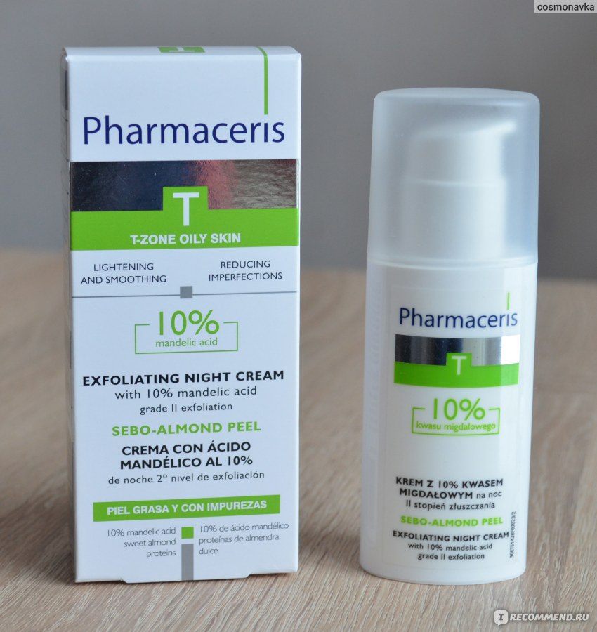 Pharmaceris T Sebo-Almond-Peel Exfoliting Night Cream