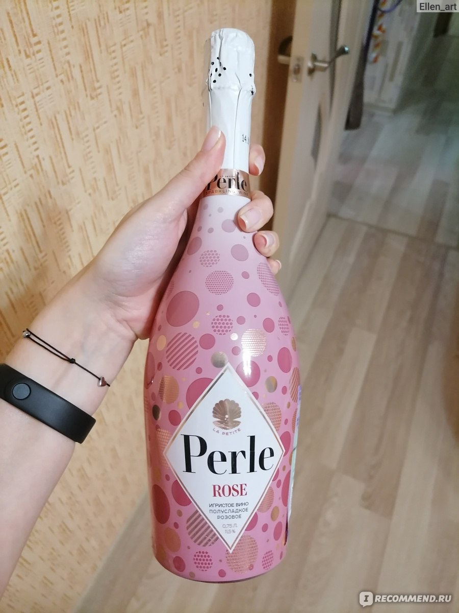 Игристое вино ООО "Союз-Вино" Perle rose полусладкое розовое - «Дешевое ...