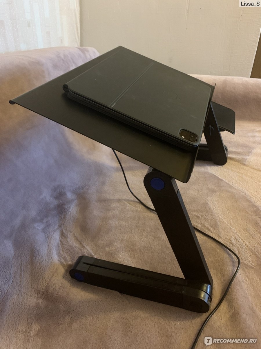 Столик-подставка Laptop Table для ноутбука Multifunctional c подставкй для мыши и охлаждением фото