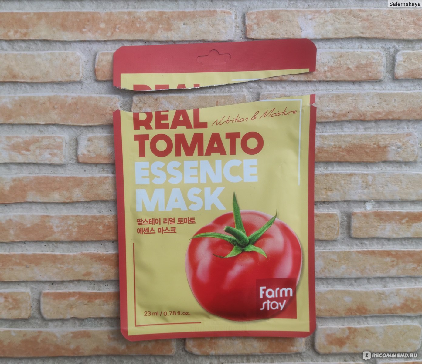 Тканевая маска для лица Farmstay Real Tomato Essence Mask фото