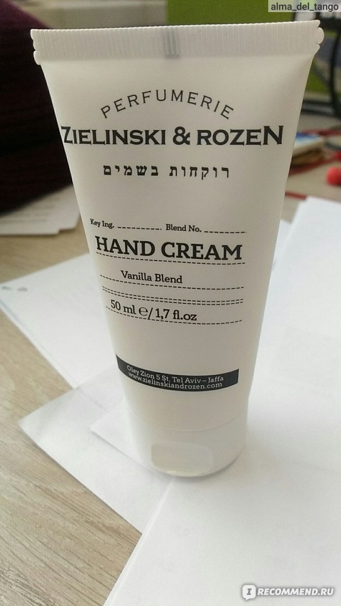 Крем для рук Zielinski&Rosen Hand cream Vanilla blend - «Пластмассовая ...