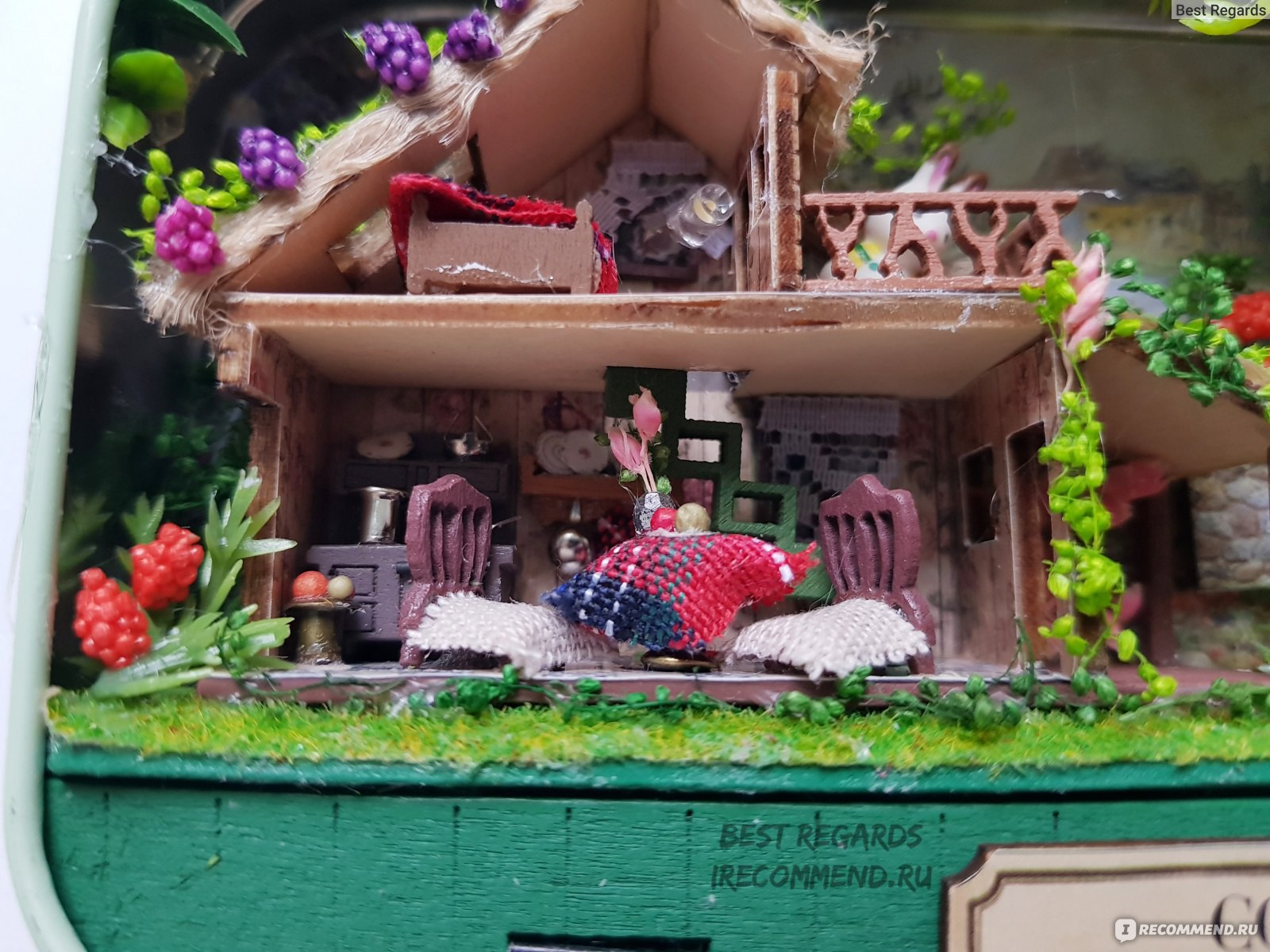 Набор для сборки румбокса Aliexpress CUTE ROOM Doll House Furnitures Box Theatre DIY Model Miniatures Wooden Dollhouse Toys For children Countryside Notes фото