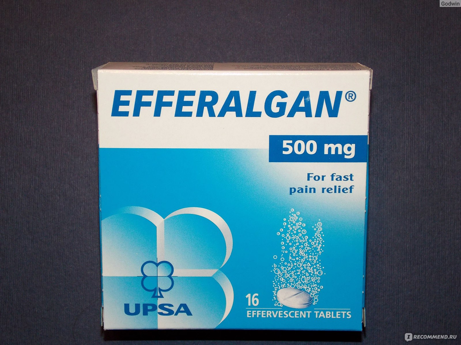 Шипучие таблетки Bristol-Myers Squibb Эффералган UPSA 500 мг .