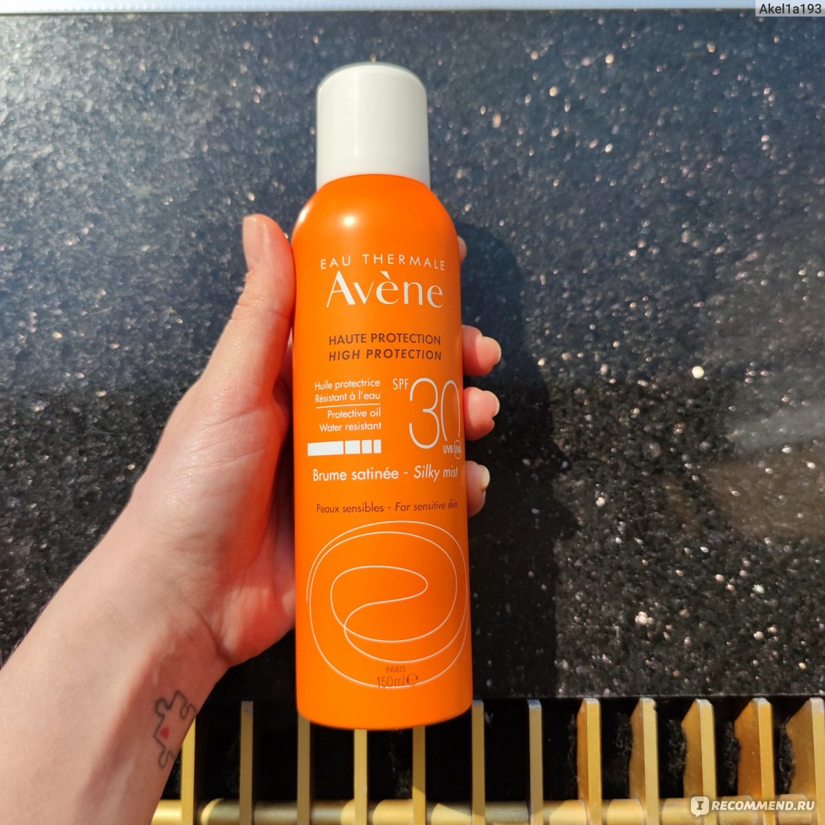 Солнцезащитный спрей Avene Невесомое масло-спрей SPF 30 - «Бархатная ...