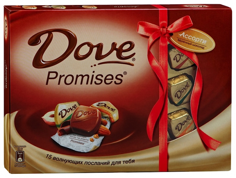 Набор шоколадных конфет Dove Promises "Ассорти" фото