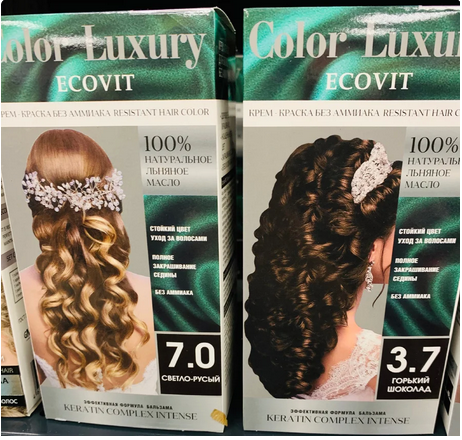 Стойкая крем-краска для волос ECOVIT Color Luxury  фото