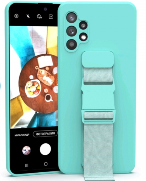 Чехол для телефона Samsung Самсунг Галакси А32 (Galaxy A32) с ремешком ...