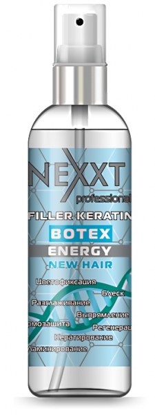 Флюид для ламинирования и термозащиты волос NEXXT Filler keratin-botex energynewhair  фото
