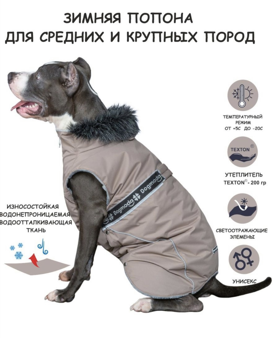 Одежда для собак Dogmoda Попона 47  фото