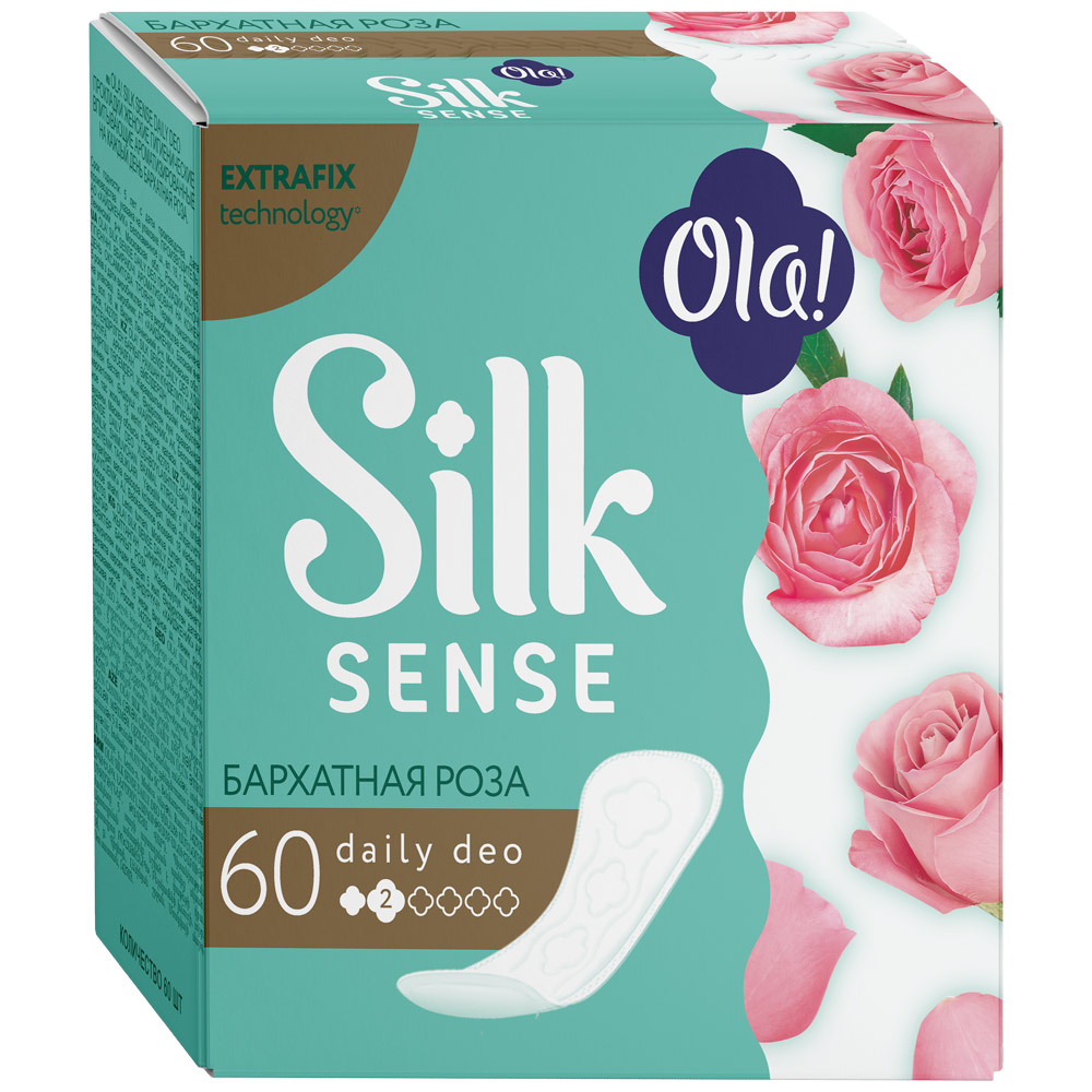 Прокладки ежедневные Ola! Silk Sense DAILY DEO Бархатная роза фото