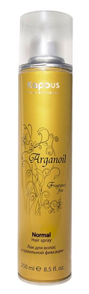 Лак для волос Kapous нормальной фиксации с маслом арганы ( arganoil normal hair spray) фото