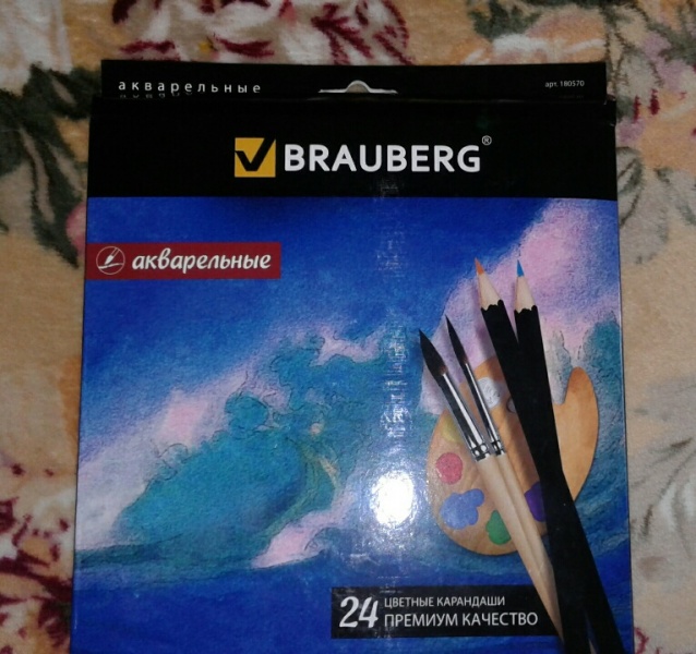 Акварельные цветные карандаши BRAUBERG - «Хорошие карандаши для ...