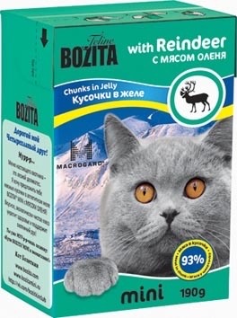 Корм для кошек Бозита (Bozita) Кусочки в желе для кошек, с оленем ...